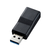 サンワサプライ USB3．1A-USB Type Cメス変換アダプタ ブラック AD-USB29CFA-イメージ1