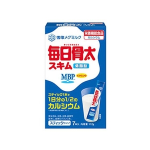 雪印メグミルク 毎日骨太 スキム スティックタイプ 16g×7本 FCN2186-イメージ1