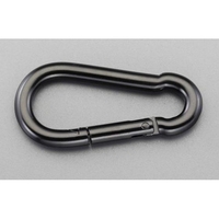 エスコ スナップフック スチール製 黒 102×14.0mm FCY8358-EA638JP-114