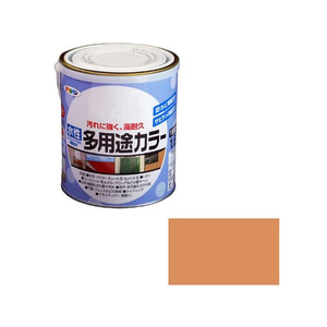 アサヒペン 水性多用途カラー 1.6L ラフィネオレンジ FC695PM-イメージ1