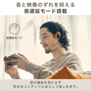 オーディオテクニカ ノイズキャンセリング完全ワイヤレスイヤホン ストーングレイ ATH-TWX7 GY-イメージ10