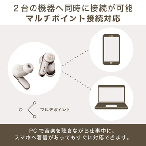オーディオテクニカ ノイズキャンセリング完全ワイヤレスイヤホン ストーングレイ ATH-TWX7 GY-イメージ14