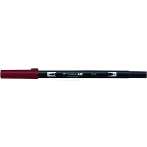 トンボ鉛筆 デュアルブラッシュペン ABT Wine Red F040081-AB-T837-イメージ1