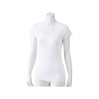 ケアファッション 3分袖シャツ(2枚組) 婦人 ホワイト M FC763PM-03806111