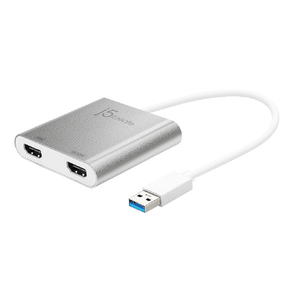 j5 create USB 3.0 to Dual HDMIディスプレイアダプター シルバー JUA365-イメージ1