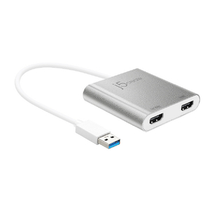 j5 create USB 3.0 to Dual HDMIディスプレイアダプター シルバー JUA365-イメージ2