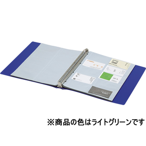コクヨ 名刺ホルダーポジティ 500名分 ライトグリーン F826339-P3ﾒｲ-355NLG-イメージ2