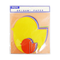 エヒメ紙工 型抜いろがみ レインボー(大) ひよこ 50枚入 ﾚｲﾝﾎﾞ-ｲﾛｶﾞﾐﾋﾖｺ252