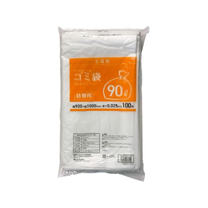 Forestway F870031-FRW669122 詰替用ゴミ袋 半透明 90L 100枚×3