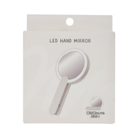 e angle LEDハンドミラー ホワイト ANGT-LHM-25-08-W