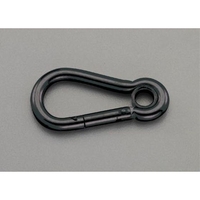 エスコ スナップフック スチール製 黒 51×6.0mm FCY8359-EA638JP-121