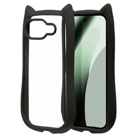 ラスタバナナ Google Pixel　10A用ＭＩＭＩ　猫耳ケース　ＴＰＵ×ＰＣ　ブラック ブラック 9369P10AHPBK
