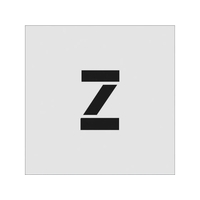 アイマーク ステンシル Z 文字サイズ100×65mm FC814JD-8186110