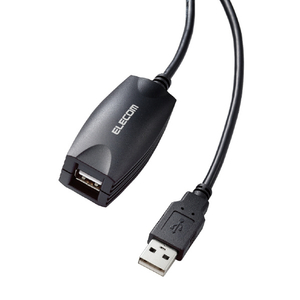 エレコム USBエクステンダーケーブル(5．0m) ブラック USB2-EXC50-イメージ8
