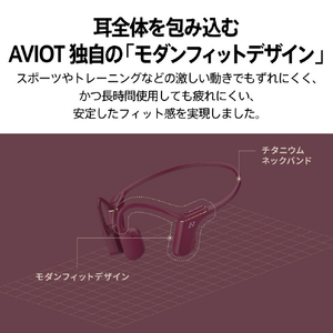 AVIOT 骨伝導イヤホン ドーンネイビー WB-P1-NV-イメージ9