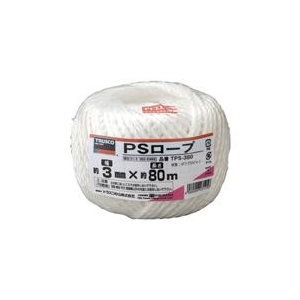 トラスコ中山 TRUSCO　PSロープ　幅3mmX長さ80m　白 TPS-380-イメージ1