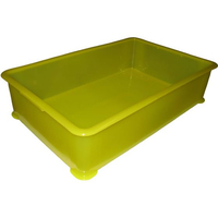 江部松商事 EBM/PP 半透明カラー番重 A型 大 イエロー(サンコー製) FC188LC-1084140