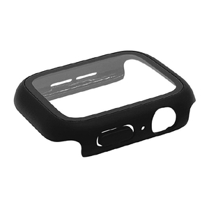 ラスタバナナ Apple Watch series6/5/4/SE第2世代/第1世代[40mm]用 ガラス+PC一体型 防水ケース ブラック GHB4622AW40-イメージ1