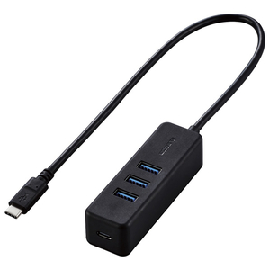 エレコム PD充電対応 USB Type-C HUB(USB3．1Gen1) ブラック U3HC-T431P5BK-イメージ1