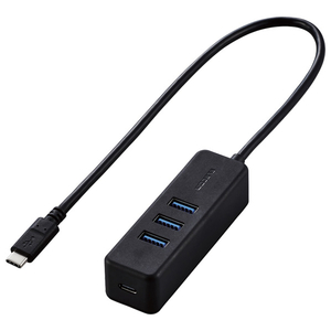 エレコム PD充電対応 USB Type-C HUB(USB3.1Gen1) ブラック U3HC-T431P5BK エレコム PD充電対応 USB Type-C HUB(USB3.1Gen1) ブラック U3HC-T431P5BK