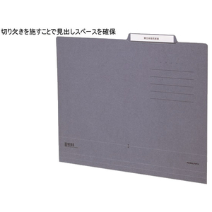 コクヨ NEOS 個別フォルダー A4 ブルーグレー 10枚 F010580-A4-NEIF-DM-イメージ2