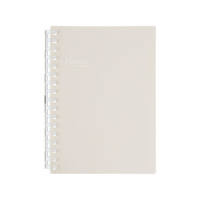 リヒトラブ Pastello ツイストノート A6 17穴 ベージュ FC09871-N1964-16