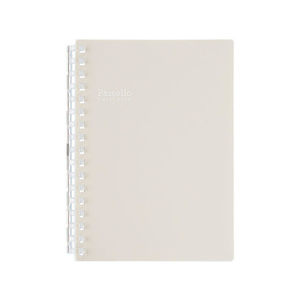 リヒトラブ Pastello ツイストノート A6 17穴 ベージュ FC09871-N1964-16-イメージ1