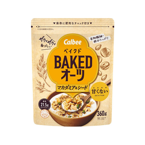 カルビー ベイクドオーツ マカダミア&シード 360g FCJ688P-イメージ1