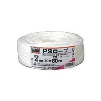 トラスコ中山 TRUSCO　PSロープ　幅4mmX長さ80m　白 TPS-480