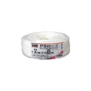 トラスコ中山 TRUSCO　PSロープ　幅4mmX長さ80m　白 TPS-480-イメージ1