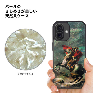 ikins iPhone 16 Pro用天然貝ケース ナポレオン サンベルナール峠 I27126I16PR-イメージ3