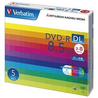 Verbatim データ用DVD-R DL 8．5GB 2-8倍速対応 インクジェットプリンタ対応 5枚入り DHR85HP5V1