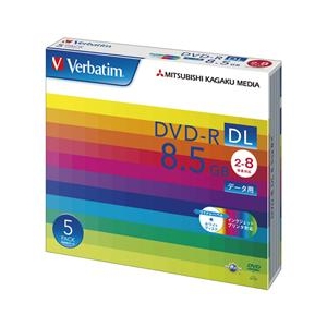 Verbatim データ用DVD-R DL 8.5GB 2-8倍速対応 インクジェットプリンタ対応 5枚入り DHR85HP5V1 Verbatim データ用DVD-R DL 8.5GB 2-8倍速対応 インクジェットプリンタ対応 5枚入り DHR85HP5V1
