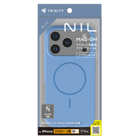 トリニティ iPhone 18 Pro用 / 17 Pro用 [NIL] マグネット吸着式アクセサリー対応 シリコンケース ブルー TR-IP26M3-NILMS-SMBL
