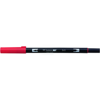 トンボ鉛筆 デュアルブラッシュペン ABT Carmine F040082-AB-T845