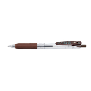 ゼブラ サラサクリップ ジェルボールペン 0．4mm 茶 ｻﾗｻJJS15E-イメージ1