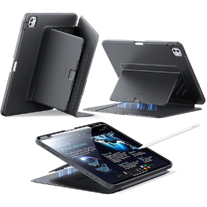 ESR Flip Magnetic Case (Pencil Holder), Compatible with iPad Pro 13 M5/M4 Black 1B21700102-イメージ1