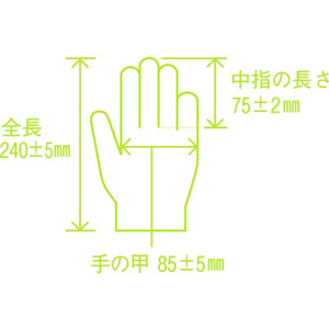 ファーストレイト プレミア・ニトリルPFグローブ ブルー S 100枚×40箱 FC404NT-FR-851-イメージ3