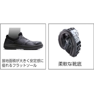 シモン 安全靴 短靴 SL11-R黒／赤 25.5cm FC419FT-3246574-イメージ3