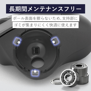 エレコム トラックボール用交換パーツ(ベアリング) グレー M-BS10-イメージ3