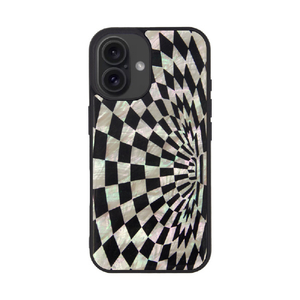 ikins iPhone 16用天然貝ケース 錯視 I27127I16-イメージ1
