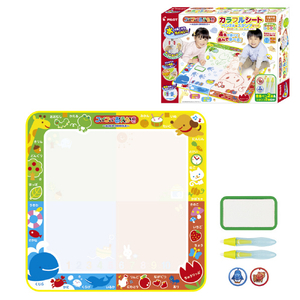 パイロットコーポレーション スイスイおえかき カラフルシート ペン2本&スタンプセット おえかき・いろ・ことば・ぬりえ・すうじ ｶﾗﾌﾙｼ-ﾄﾍﾟﾝ2ﾎﾝｽﾀﾝﾌﾟｾﾂﾄ-イメージ4