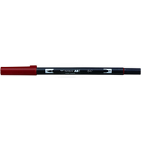 トンボ鉛筆 デュアルブラッシュペン ABT Crimson F040083-AB-T847