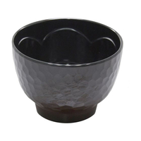 江部松商事 EBM/メラミン 亀甲吸物椀 身 溜内黒 GW-363TM-B FC791KZ-0462070