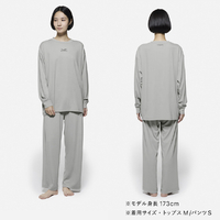 MTG SW-AC-24B-M SIXPAD Recovery Wear Sleep Top ライトグレー M