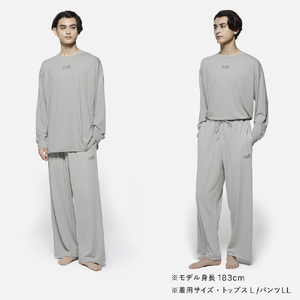 SIXPAD SIXPAD Recovery Wear Sleep Top ライトグレー M SIXPAD ライトグレー Mサイズ SW-AC-24B-M-イメージ4
