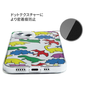 Dparks iPhone 14用ソフトクリアケース カラフルザウルス DS24127I14-イメージ10