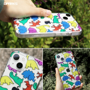 Dparks iPhone 14用ソフトクリアケース カラフルザウルス DS24127I14-イメージ14