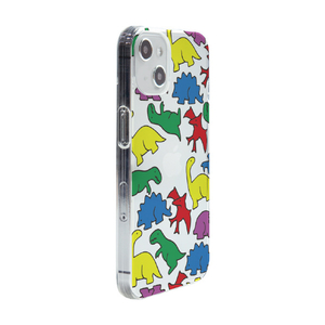 Dparks iPhone 14用ソフトクリアケース カラフルザウルス DS24127I14-イメージ3