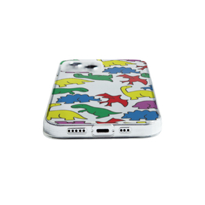 Dparks iPhone 14用ソフトクリアケース カラフルザウルス DS24127I14-イメージ4